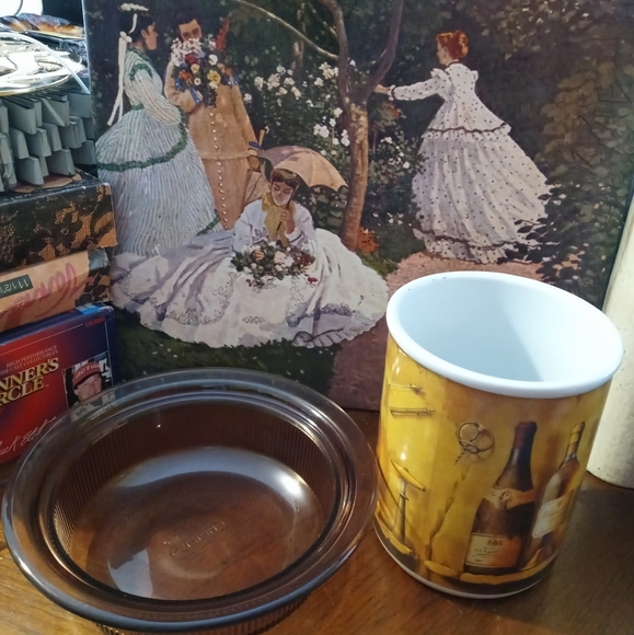 Cypress Home Wine Cooler Crock/ Kitchen Utensil Holder & 2 Bowls.📬Nice Gift 🎁 - Picture 12 of 12